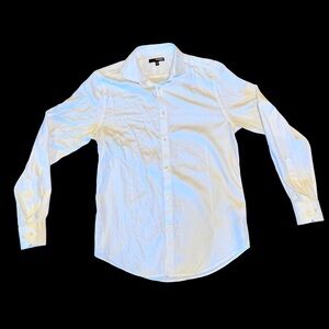 Men's Classic White Button Front Shirt Slim Fit
